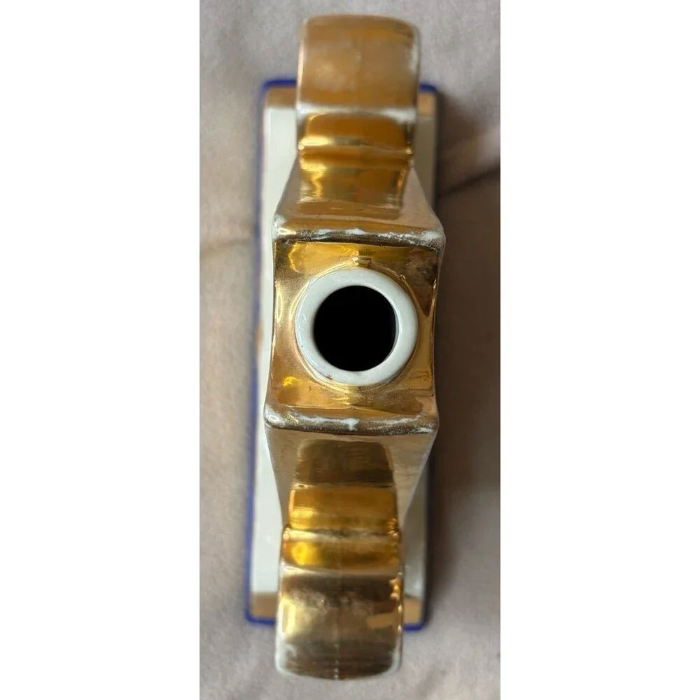 Vintage 1971 Porcelain Masonic Liquor Decanter Freemasons Square Compass EMPTY